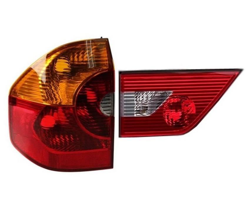 BMW Tail Light Set - Driver Side Inner and Outer (Yellow Turn Signal)